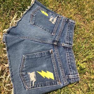 denim shorts